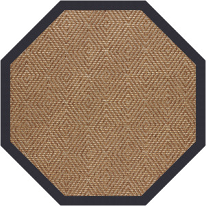 Islamorada-Diamond Canvas Navy Octagon Rug