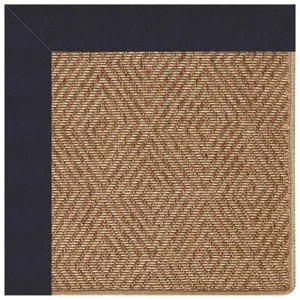Islamorada-Diamond Canvas Navy Rectangle Rug - 7\'9\" x 7\'9\"