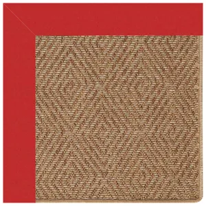 Islamorada-Diamond Canvas Jockey Red Rectangle Rug - 7\'9\" x 10\'9\"