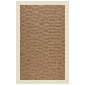 Islamorada-Diamond Canvas Sand Rectangle Rug - 4\' x 6\'