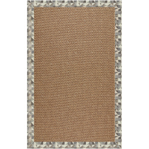 Islamorada-Diamond Geo Bronze Rectangle Rug