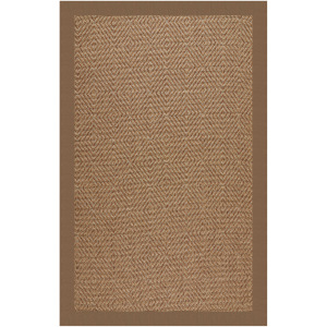 Islamorada-Diamond Canvas Cocoa Rectangle Rug