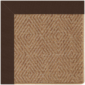 Islamorada-Diamond Canvas Bay Brown Octagon Rug