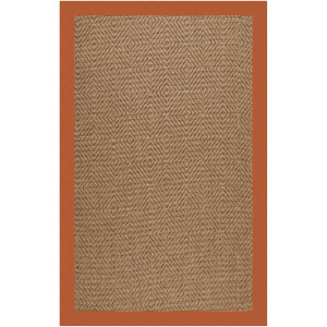 Islamorada-Diamond Canvas Rust Rectangle Rug