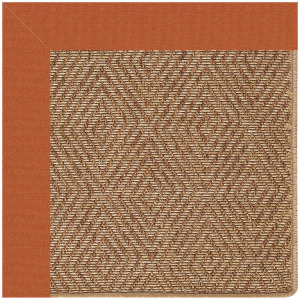 Islamorada-Diamond Canvas Rust Runner Rug