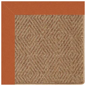 Islamorada-Diamond Canvas Rust Rectangle Rug - 12\' x 12\'