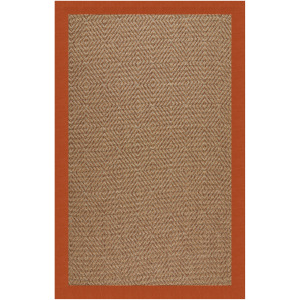 Islamorada-Diamond Classic Persimmon Rectangle Rug