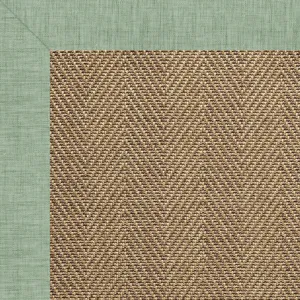 Islamorada-Herringbone Rave Spearmint Octagon Rug