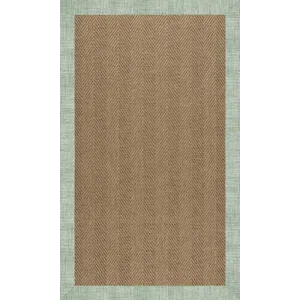 Islamorada-Herringbone Rave Spearmint Rectangle Rug - 12\' x 12\'