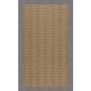 Islamorada-Herringbone Canvas Slate Rectangle Rug