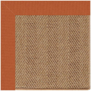 Islamorada-Herringbone Canvas Rust Runner Rug