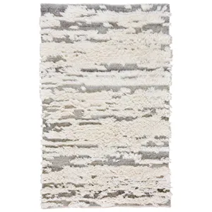Nomad Ivory Grey Rectangle Rug - 3\'6\" x 5\'6\"