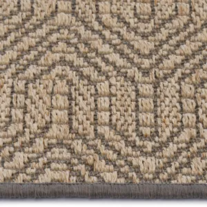 Anton Sand Black Rectangle Rug - 4\' x 6\'