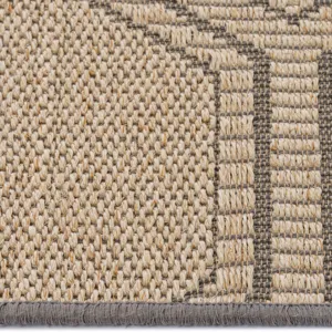 Reed Sand Black Runner Rug - 2\'6\" x 12\'6\"