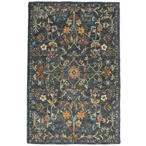 Avanti-Valentina Navy Multi Rectangle Rug - 2\'6\" x 8\'6\"