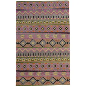 Avanti-Fiesta Gray Multi Rectangle Rug - 3\'6\" x 5\'6\"