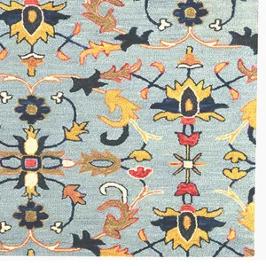 Avanti-Serapi Misty Blue Rectangle Rug - 2\'6\" x 8\'6\"