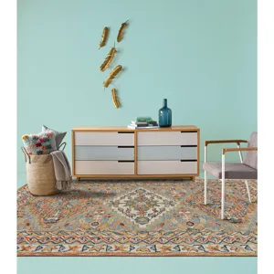 Avanti-Kazak Slate Terra Runner Rug - 2'6" x 8'6"
