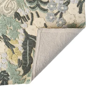 Avanti-Fiori Verde Rectangle Rug - 3\'6\" x 5\'6\"