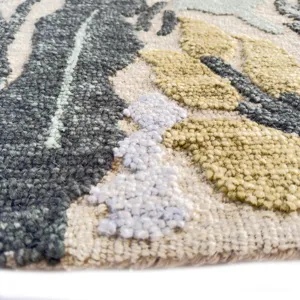 Avanti-Fiori Verde Rectangle Rug - 3\'6\" x 5\'6\"