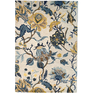 Avanti-Jacobean Gold Multi Rectangle Rug