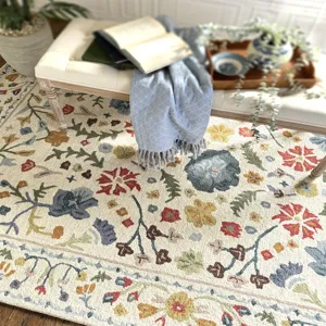 Avanti-Provencal Ivory Multi Rectangle Rug - 5\' x 8\'