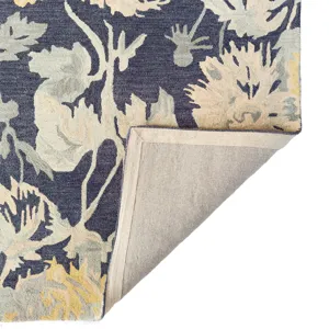 Avanti-Floral Nouveau Blue Multi Rectangle Rug - 7\'9\" x 10\'9\"