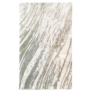 Avanti-Astratto Verde Rectangle Rug - 3\'6\" x 5\'6\"