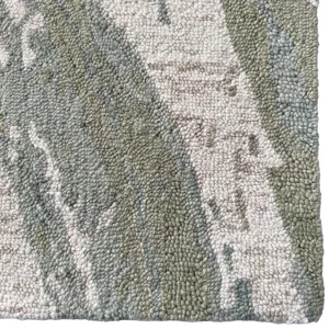 Avanti-Astratto Verde Rectangle Rug - 3\'6\" x 5\'6\"