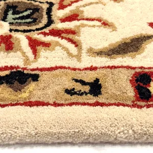 Persia-Keshan Ivory Rectangle Rug - 2\'6\" x 8\'6\"