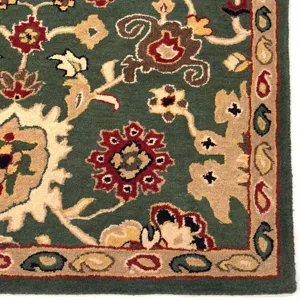 Persia-Mahal Green Rectangle Rug - 2\'6\" x 8\'6\"