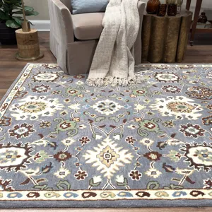 Persia-Mahal Gray Rectangle Rug - 2\'6\" x 8\'6\"