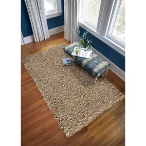 Felicity Shag Oatmeal Rectangle Rug - 8\' x 11\'