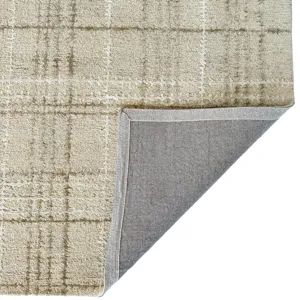 Tartan Neutral Rectangle Rug - 5\' x 8\'
