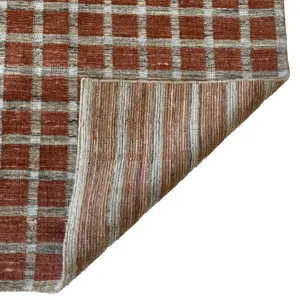 Tattersall Brick Rectangle Rug - 7\'6\" x 9\'6\"