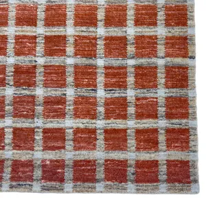 Tattersall Brick Rectangle Rug - 7\'6\" x 9\'6\"