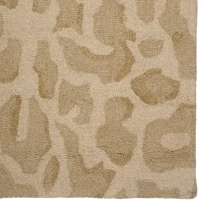 Serengeti-Leopard Natural Rectangle Rug - 5\' x 8\'