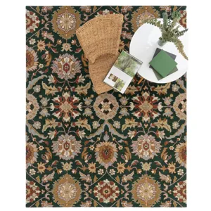 Azari-Keshan Evergreen Rectangle Rug - 9\' x 12\'