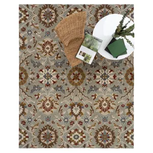 Azari-Keshan Pewter Rectangle Rug - 8\' x 10\'