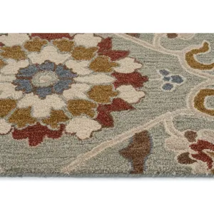 Azari-Keshan Pewter Rectangle Rug - 8\' x 10\'
