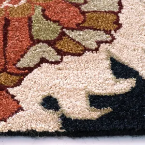 Azari-Keshan Ink Rectangle Rug - 5\' x 8\'