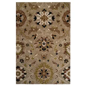 Azari-Keshan Oxford Tan Rectangle Rug - 2\'6\" x 8\'6\"