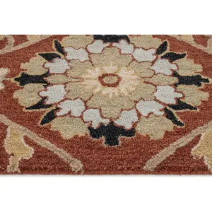 Azari-Keshan Terra Cotta Rectangle Rug - 9\' x 12\'