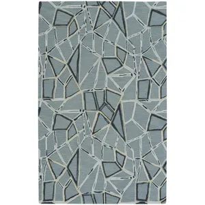 Shattered Aluminum Rectangle Rug - 5' x 8'