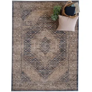 Avery-Tabriz Indigo Sand Rectangle Rug - 6\'7\" x 9\'10\"