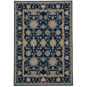 Metropolis-Ushak Navy Rectangle Rug