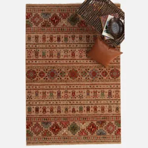 Lineage-Kilim Oatmeal Rectangle Rug - 9\'10\" x 13\'10\"
