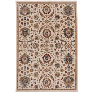 Jules-Keshan Ivory Multi Rectangle Rug - 3'11