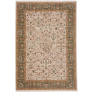 Jules-Sarouk Ivory Multi Rectangle Rug