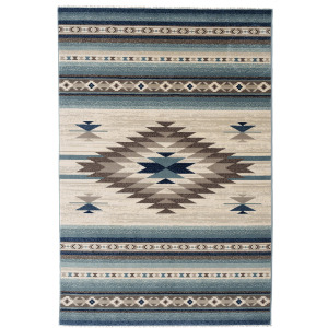 Jules-Navajo Silver Rectangle Rug